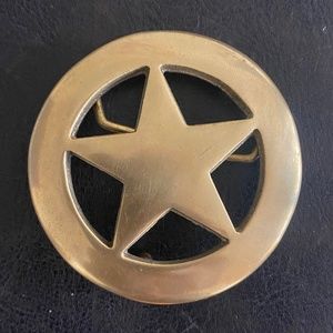 Star Brass Belt Buckle